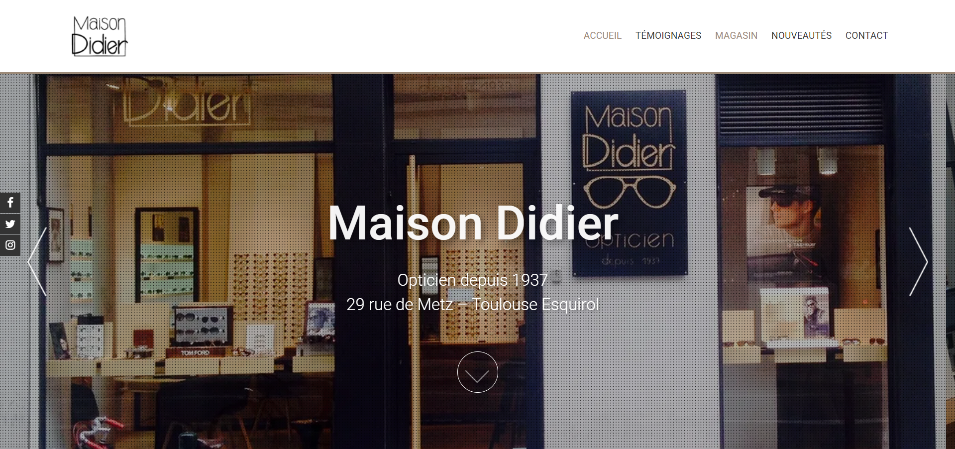 photo du site avant la refonte