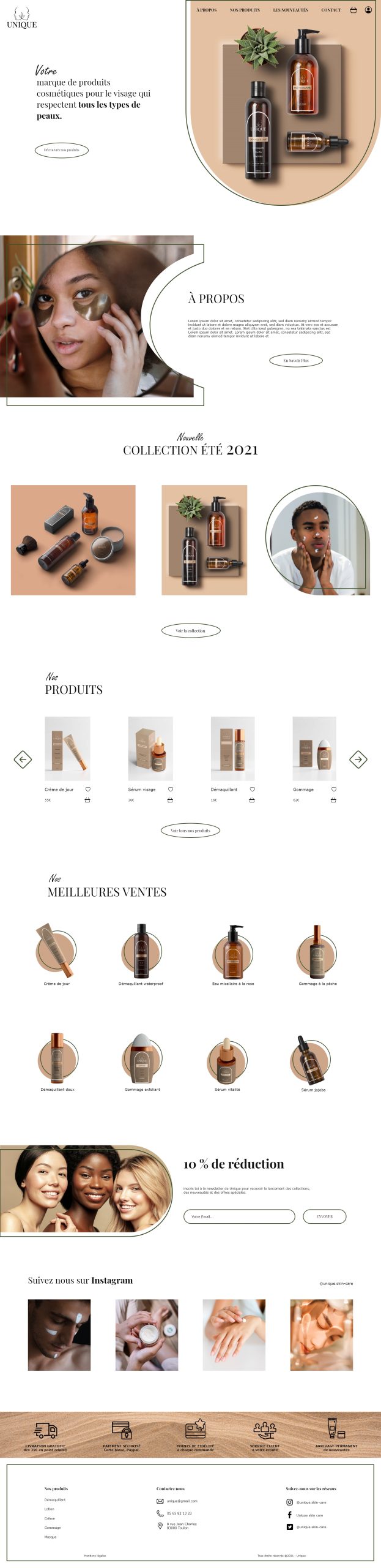 photo de la maquette du site